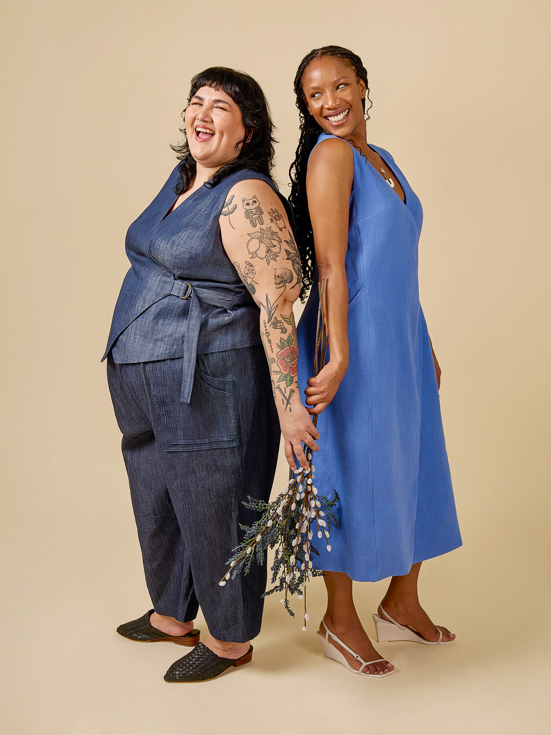 Aylin Wrap Dress + Vest Pattern | Closet Core Patterns